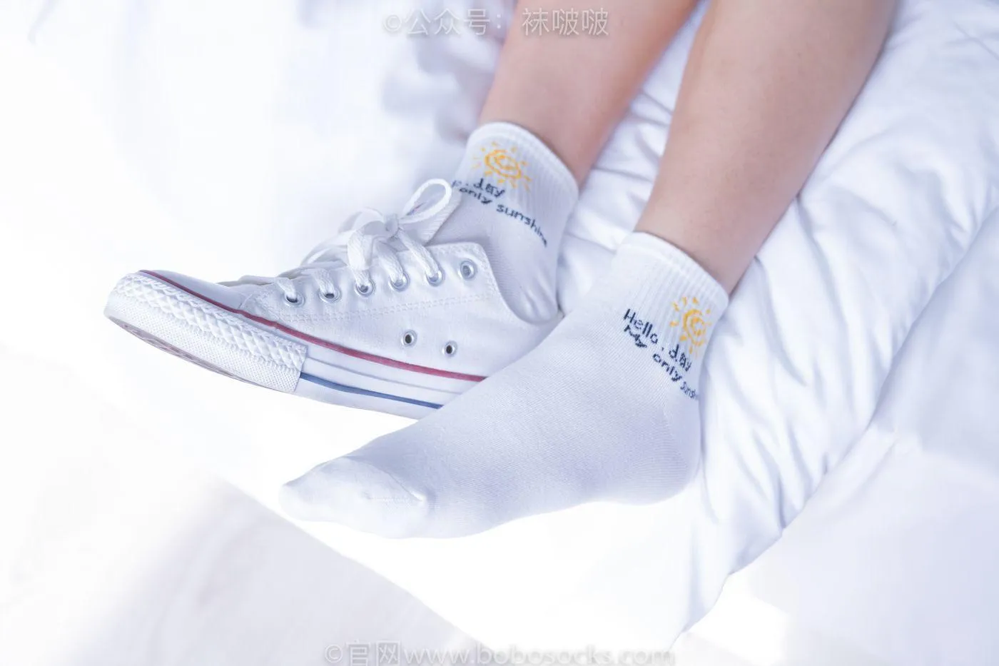 [BoBoSocks袜啵啵]NO.052 瑶瑶-JK制服、帆布鞋、白棉袜、裸足 [133P]插图7